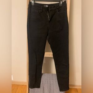 Mica Black High Rise Ankle Skinny Jeans, size 29